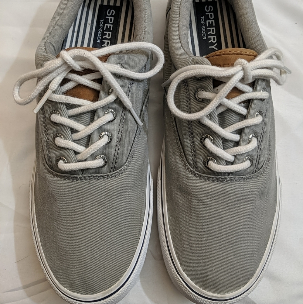 Men's Sperry Striper II Gray STS22045 Size 10.5